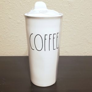 Rae Dunn Dining - Rae Dunn COFFEE Ceramic Travel Mug with Lid Rae Dunn Dining - Rae Dunn COFFEE Ceramic Travel Mug with Lid